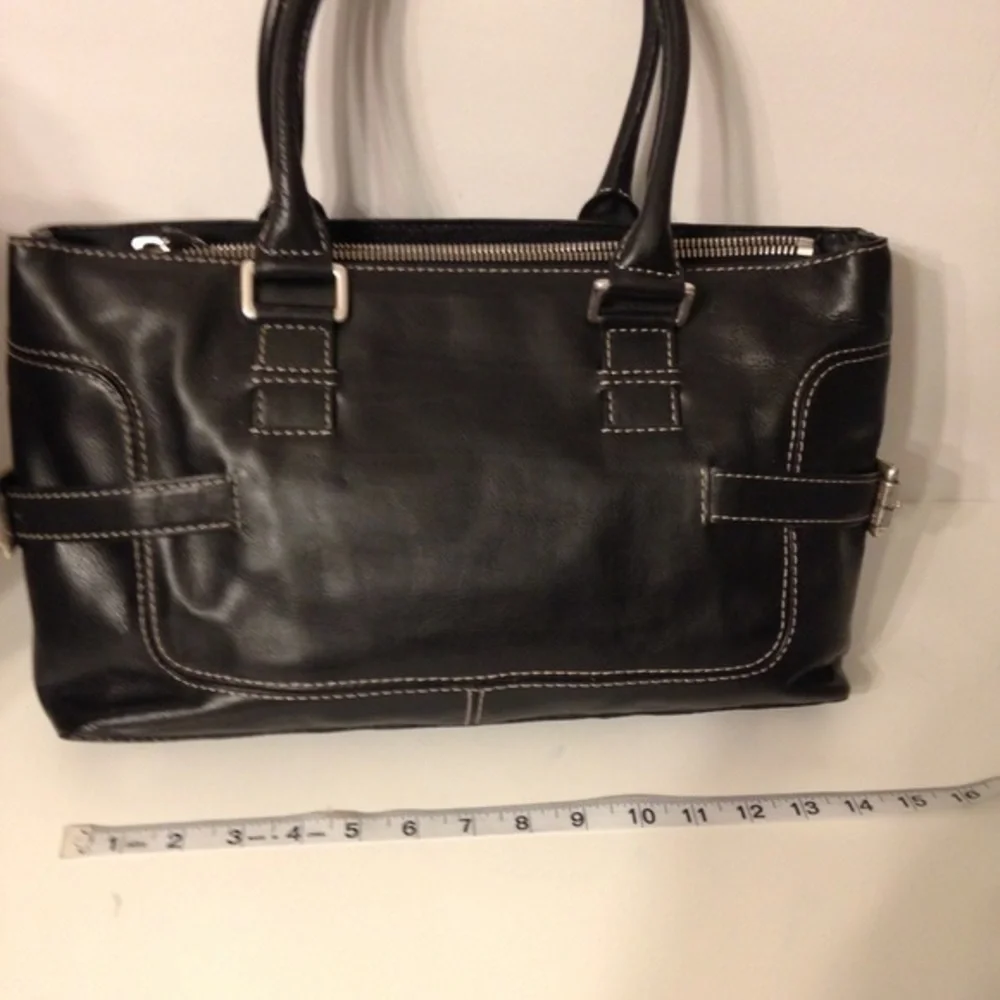 Michael Kors black Leather vintage purse bag